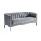 Homeroots 76" Gray Sofa With Silver Legs 480906 - alternate 3