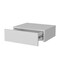 Homeroots 5" White Wood One Drawer Floating Nightstand 546182 - alternate 5