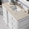James Martin Vanities De Soto 48" Single Vanity, Bright White, w/ 3 CM Tajnar Eclos Top 825-V48-BW-3TJR - alternate 5