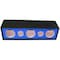 Deejay Led For 12-in Three Horn Two Tweeters Side Speaker Enclosure Blue fabric D12H3TW2BLUESIDE - alternate 2