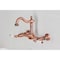Kingston Brass Two-Handle Wall Mount Bridge Kitchen Faucet, Antique Copper KS126PLAC - alternate 4