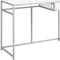 Homeroots 42" White and Silver Computer Desk 333418 - alternate 2