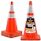 Xpose Safety 28 Inch Orange Traffic Cones Heavy Duty 10lb with 6in and 4in Collars, DOT Approved, 4PK AOTC28-64-10L-4-X-S - alternate 1