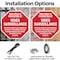 Signmission This Area Is Protected by Video Sur, 6 Inch X 6 Inch, Plastic Sign OC-P-6-316 - alternate 3