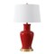 Jonathan Y Julian 29" Traditional Classic Ceramic Urn LED Table Lamp, Red JYL4026G - alternate 4