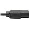 Eaton Tripp Lite Series Computer Power Cord, NEMA 5-15P to C13 - 10A, 125V, 18 AWG, 1 ft. 0.31 m, Black P006-001 - alternate 2