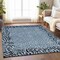 Homeroots 9' X 12' Blue Animal Print Washable Indoor Outdoor Area Rug 607642 - alternate 3
