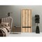 Sartodoors Modern Wood Interior Door with Hardware, Planum 0012 Oak and Aluminum Strips, Single Panel Frame Tr PLANUM0012ID-DUB-18 - alternate 1
