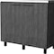 Homeroots 35" X 39" Gray And Silver Stainless Steel and Wood Utility Cabinet With Sink 553692 - alternate 3