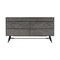 Homeroots 61" Gray Solid Wood Six Drawer Double Dresser 518618 - alternate 1