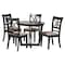 Baxton Studio Penny Dining Set, 5-Piece, Sand 269-10760-10898-ZORO - alternate 1
