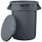 Rubbermaid Brute Plastic 32 gal Garbage Can Lid FG263100GRAY - alternate 2