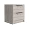 Homeroots 19" Gray Wood Two Drawer Nightstand 543650 - alternate 4