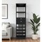 Homeroots 63in Black Wood Bar Cabinet With Two Drawers 477755 - alternate 2