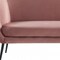 Homeroots 75" Coral Sofa With Black Legs 480909 - alternate 3