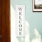 Homeroots 39" X 11" White and Black Welcome Metal Wall Decor 489596 - alternate 2
