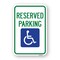 Signmission Reserved Parking With Handicapped Symbol, Heavy-Gauge Aluminum, 18" x 24", A-1824-24773 A-1824-24773 - alternate 1
