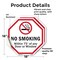 Signmission No Smoking Within 75' Of Any Door o, 18 inch X 18 inch, Vinyl Decal, 2PK OC-D-2PACK-18-89 - alternate 3