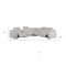 Homeroots Light Gray Italian Leather Power Reclining Curved Six Piece Corner Sectional With Console 544988 - alternate 4