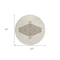 Homeroots 8' Ivory Beige And Gray Round Oriental Washable Indoor Outdoor Area Rug 598204 - alternate 2