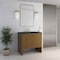 James Martin Vanities Hudson 36" Single Vanity, Honey Oak w/ 3 CM Charcoal Soapstone Silestone Top 435-V36-HNO-3CSP - alternate 5