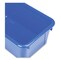 Storex Cubby Bin with Lid, 2 gal, 8.2 x 12.5 x 11.5, Blue, 5PK 62408U05C - alternate 3