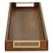 Homeroots 32in Brown Solid Wood Handmade Vanity Tray With Handles 713539 - alternate 7