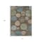 Homeroots 10' X 14' Chocolate Fern Green And Teal Blue Geometric Washable Indoor Outdoor Area Rug 630572 - alternate 2