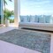 Homeroots 5' X 8' Fern Green Abstract Washable Indoor Outdoor Area Rug 607867 - alternate 3