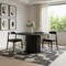 Homeroots 52" Black Solid Wood Pedestal Base Round Top Dining Table 721051 - alternate 3