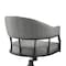 Armen Living Tibet Swivel Tilt Rolling Dining Chair with Matte Black Iron and Vintage Gray Faux Leather LCTISIGRYBLK - alternate 2