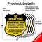 Signmission No Spray Shield Sign No Spray Zone Resid, 6 inch X 6 inch, Vinyl Decal, 5PK SHI-D-5PACK-6-405 - alternate 2