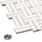 Andova Tiles Fabrique Jacard Brown 1-in. x 2-in. Basketweave Marble Look Polished Natural Stone Wall & Floor Mosaic Tile ANDFAB236 - alternate 3
