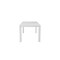 Homeroots 63" White Wood Dining Table 654238 - alternate 4