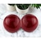 Homeroots Set of Two 3" Red Aluminum Decorative Orbs, 2PK 383771 - alternate 4