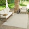Homeroots 8' X 10' Cream and Beige Geometric Distressed Indoor Outdoor Area Rug 558791 - alternate 5