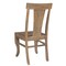 Homeroots Set of Two Brown Solid Wood Slat Back Dining Side Chairs 565292 - alternate 3