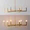 Jonathan Y Darcy 35" 6-Light Grand Modern Industrial Adjustable Geometric Architectural Square-Arm Candle-Style JYL9561A - alternate 2