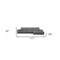 Homeroots Dark Gray Polyester L Shaped Two Piece Sofa and Chaise Sectional 473565 - alternate 5