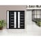 Vdomdoors Front Exterior Prehung Metal-Plastic Double Doors / MANUX 8088 Matte Black / Sidelite Exterior Wind MANUX8088DEXD-BLK-RH-W72+16xH80 - alternate 3