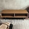 Homeroots 47" Brown and Black Wood And Metal Sled Coffee Table With Two Shelves 357531 - alternate 5