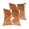 Homeroots Set of Two 18" Brown and White Cowhide Cowhide Throw Pillows, 2PK 544601 - alternate 3