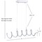 Jonathan Y Ali 31" Dimmable Adjustable Integrated LED Metal Linear Pendant, Chrome JYL7024A - alternate 7