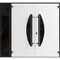 Vdomdoors Front Exterior Prehung Aluminum Double Doors Ronex1077 Teak 1 Sidelight Mirrored Clear Glass Entry RONEX1077DEXD-OAK-W72+12xH80-RH-O - alternate 1