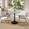 Flash Furniture 31.25" RD Tabletop, Seamless Surface Technology, Gray Faux Concrete, 18" Black RND Table Height Base ST-RD31-CMGY-TR18-GG - alternate 5