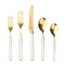 Mepra Fantasia Ice Gold Flatware Set - 5 Pieces - Porcelain 10W622005OI - alternate 1