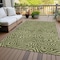 Homeroots 5' X 8' Olive Green And Light Green Abstract Washable Indoor Outdoor Area Rug 598987 - alternate 3