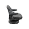 Uni Pro 424 Air Suspension Seat, 12-Volt, Charcoal Gray Fabric 8748 - alternate 2
