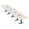 Skutchi Designs 18ft Rectangular Conference Table With Power | Harmony Series | 18 Person Meeting Room Table HAR-REC-48x216-T.BK-K458-EBLK - alternate 1