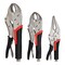 Performance Tool 3 pc. Locking Plier Set, Curved Jaw, Long Nose, Ergonomic Grips W30713 - alternate 1